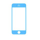 Cristal frontal para iPhone 5/5S/5C/SE Amarelo